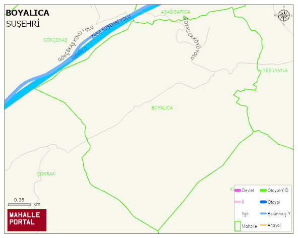 BOYALICA Köyü Haritası | Coğrafi Yapı ve Detaylı Haritası
