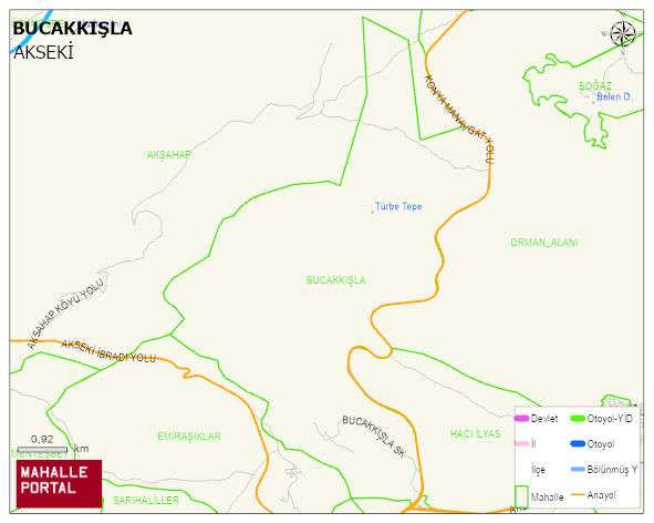 BUCAKKIŞLA Mahallesi Haritası | Güncel Mahalle ve Köy Haritası