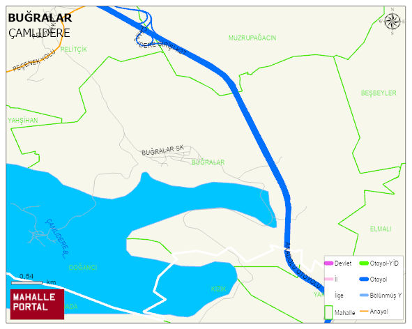 BUĞRALAR Mahallesi Haritası | Güncel Mahalle ve Köy Haritası