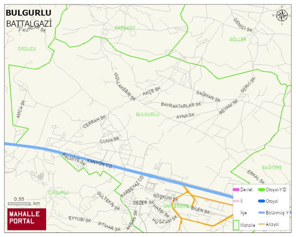 BULGURLU Mahallesi Haritası | Uydu Görüntüsü ve Harita Detayları