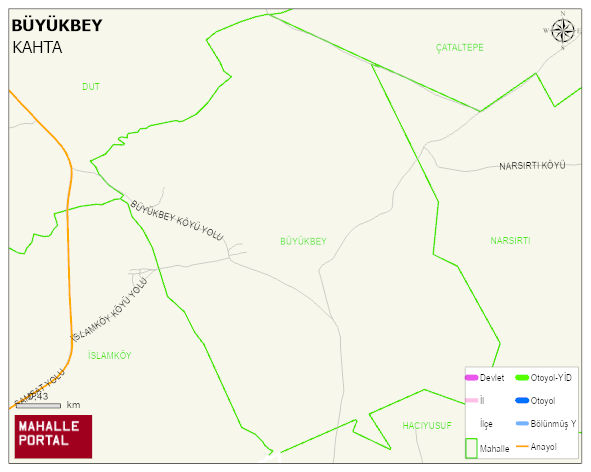 BÜYÜKBEY Köyü Haritası | Coğrafi Yapı ve Detaylı Haritası