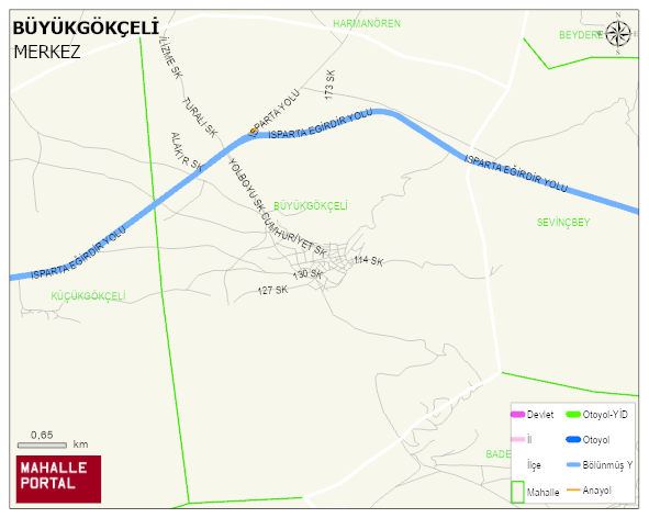 BÜYÜKGÖKÇELİ Köyü Haritası | Detaylı Köy ve Mahalle Görünümü