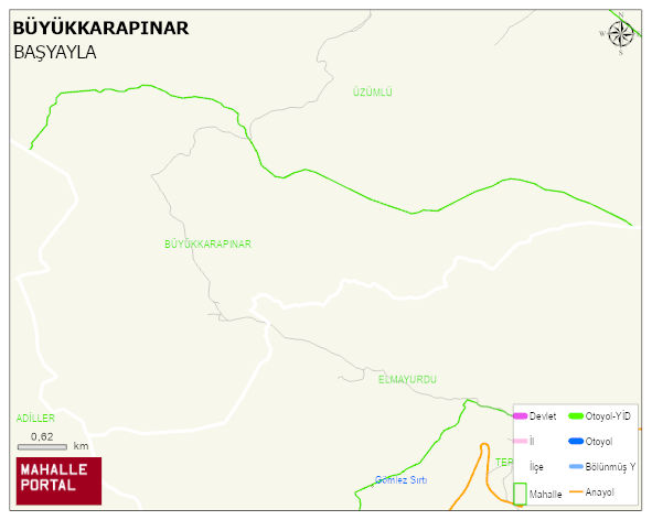 BÜYÜKKARAPINAR Köyü Haritası | Uydu Görüntüsü ve Harita Detayları