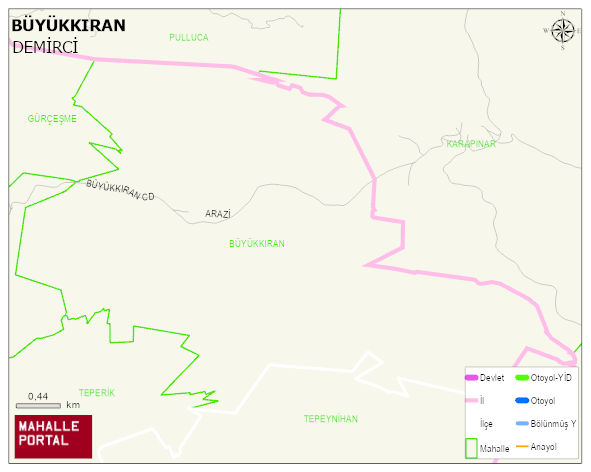 BÜYÜKKIRAN Mahallesi Haritası | Güncel Mahalle ve Köy Haritası