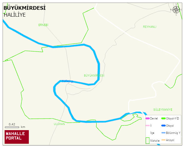 BÜYÜKMİRDESİ Mahallesi Haritası | Detaylı Köy ve Mahalle Görünümü