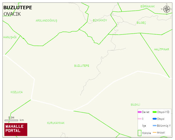 BUZLUTEPE Köyü Haritası | Mahalle Sokak Haritası