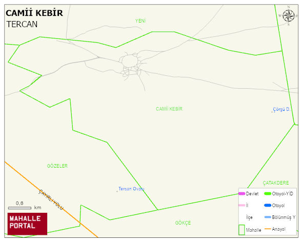 ÇADIRKAYA BELDESİ CAMİİ KEBİR Mahallesi Haritası | Detaylı Köy ve Mahalle Görünümü