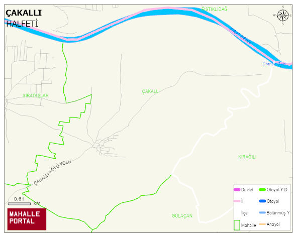 ÇAKALLI Mahallesi Haritası | İnteraktif Köy ve Mahalle Sınırları