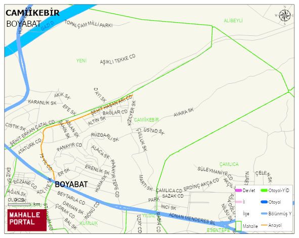 CAMİİKEBİR Mahallesi Haritası | Detaylı Köy ve Mahalle Görünümü