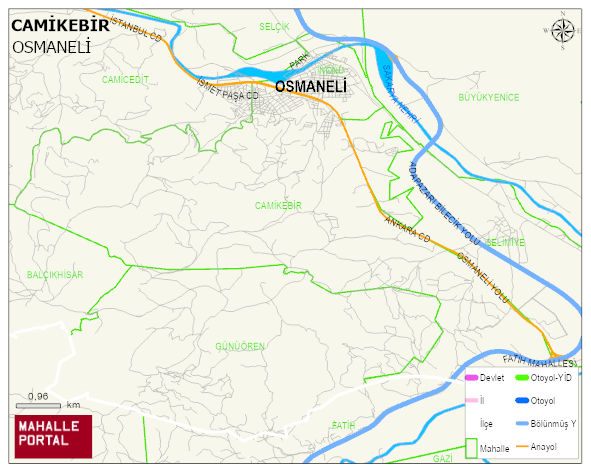 CAMİKEBİR Mahallesi Haritası | Yükselti ve Doğa Özellikleri