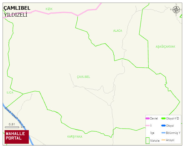 ÇAMLIBEL Mahallesi Haritası | Mahalle Sokak Haritası
