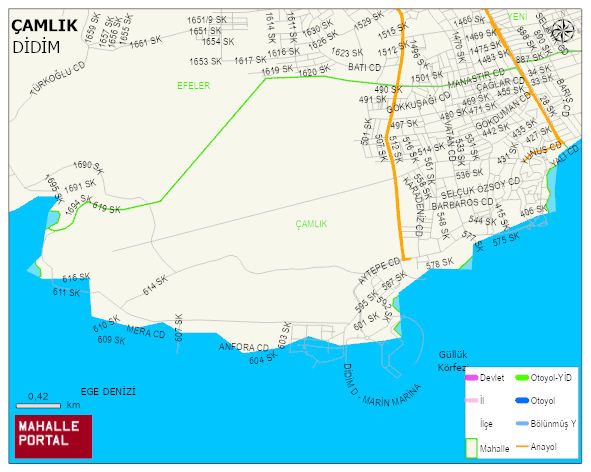 ÇAMLIK Mahallesi Haritası | Detaylı Köy ve Mahalle Görünümü