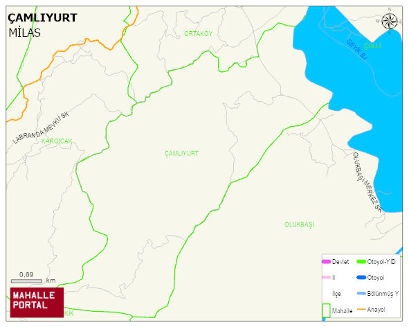 ÇAMLIYURT Mahallesi Haritası | Uydu Görüntüsü ve Harita Detayları