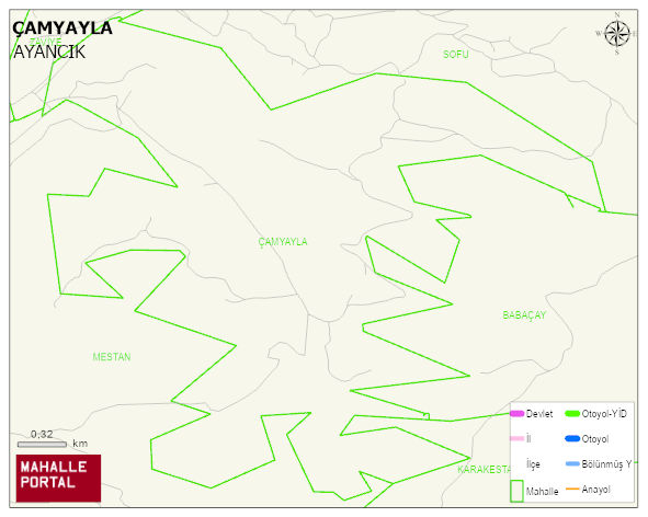 ÇAMYAYLA Köyü Haritası | Güncel Mahalle ve Köy Haritası