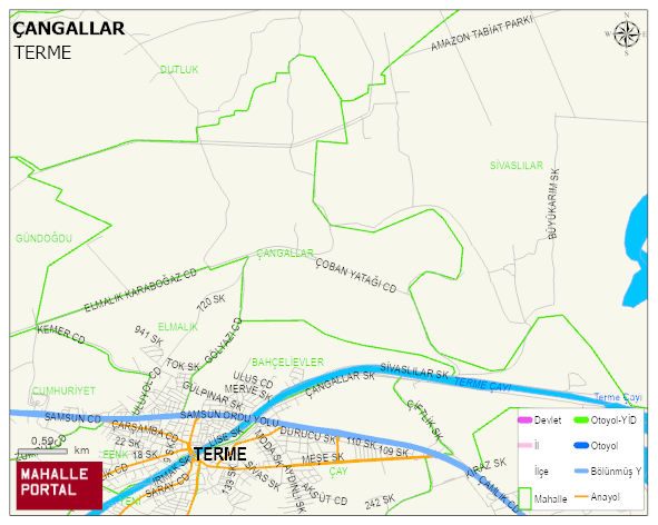 ÇANGALLAR Mahallesi Haritası | Mahalle Sokak Haritası