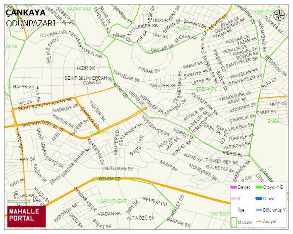 ÇANKAYA Mahallesi Haritası | Detaylı Köy ve Mahalle Görünümü