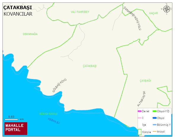 ÇATAKBAŞI Köyü Haritası | İnteraktif Köy ve Mahalle Sınırları