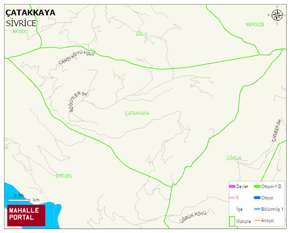 ÇATAKKAYA Köyü Haritası | Sayısal Bölge Görünümü