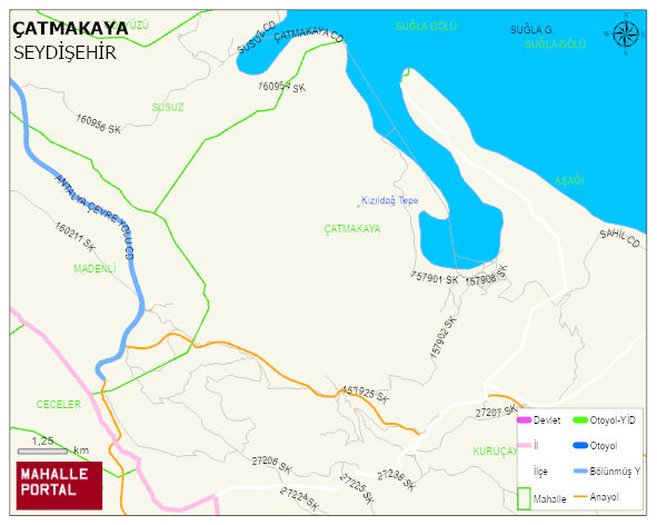 ÇATMAKAYA Mahallesi Haritası | Güncel Mahalle ve Köy Haritası