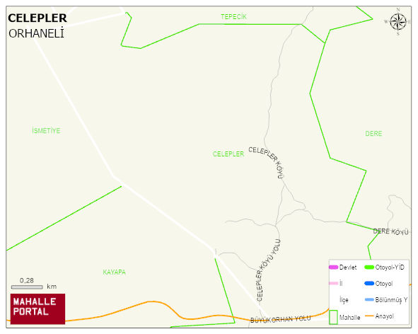 CELEPLER Mahallesi Haritası | Mahalle ve Köy Sınırı
