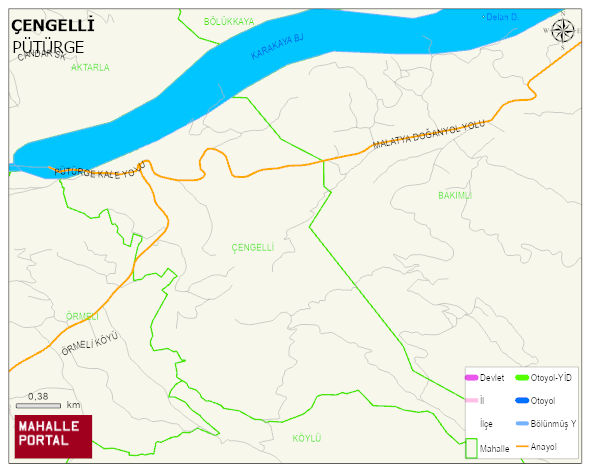 ÇENGELLİ Mahallesi Haritası | Yükselti ve Doğa Özellikleri