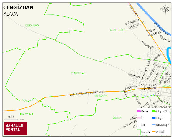 CENGİZHAN Mahallesi Haritası | Güncel Mahalle ve Köy Haritası