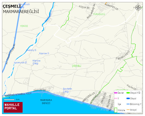 ÇEŞMELİ Mahallesi Haritası | İnteraktif Köy ve Mahalle Sınırları