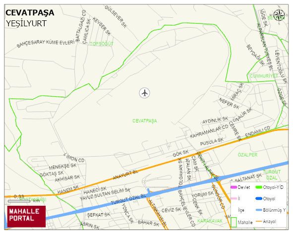 CEVATPAŞA Mahallesi Haritası | Detaylı Köy ve Mahalle Görünümü