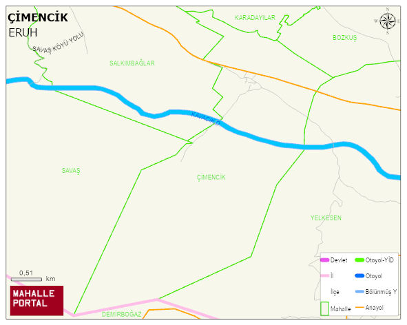 ÇİMENCİK Köyü Haritası | İnteraktif Köy ve Mahalle Sınırları