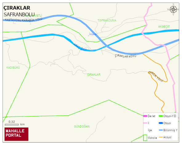 ÇIRAKLAR Köyü Haritası | Güncel Mahalle ve Köy Haritası