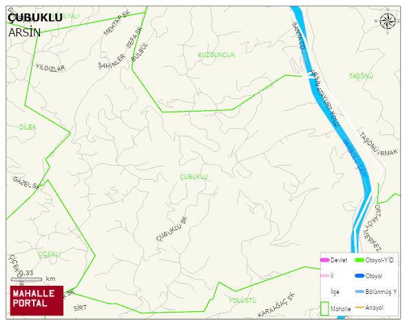 ÇUBUKLU Mahallesi Haritası | Güncel Mahalle ve Köy Haritası
