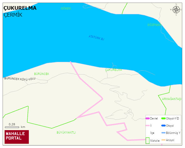 ÇUKURELMA Mahallesi Haritası | İnteraktif Köy ve Mahalle Sınırları