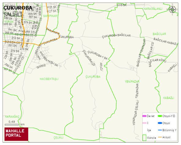 ÇUKUROBA Mahallesi Haritası | İnteraktif Köy ve Mahalle Sınırları
