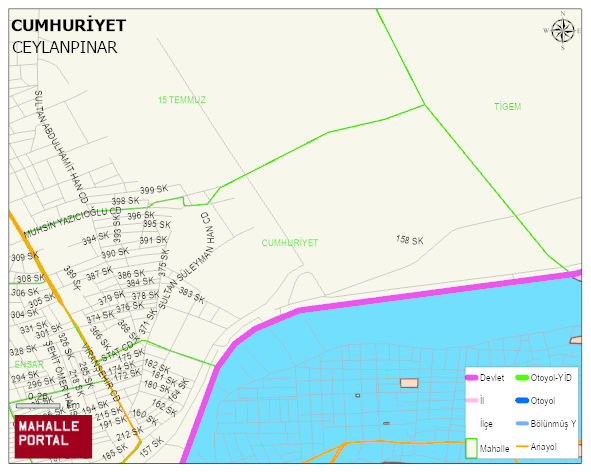 CUMHURİYET Mahallesi Haritası | Detaylı Köy ve Mahalle Görünümü