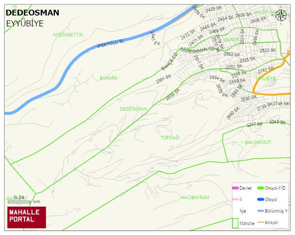 DEDEOSMAN Mahallesi Haritası | İnteraktif Köy ve Mahalle Sınırları