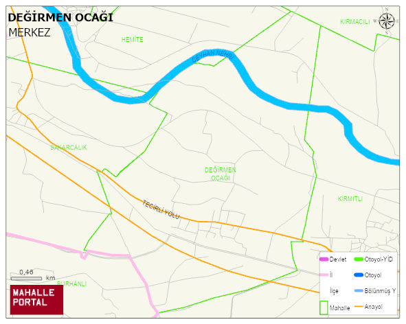 DEĞİRMEN OCAĞI Köyü Haritası | Güncel Mahalle ve Köy Haritası