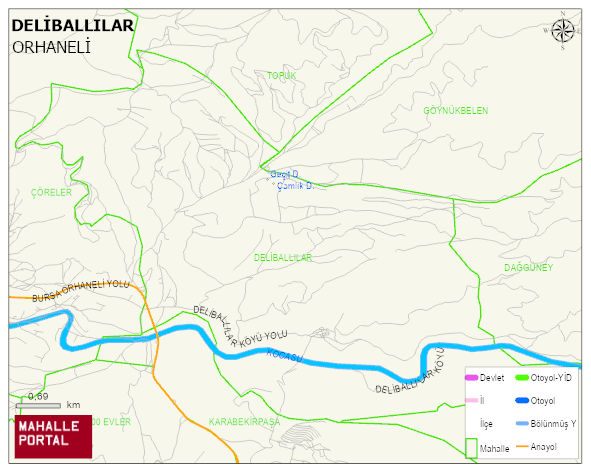 DELİBALLILAR Mahallesi Haritası | Detaylı Köy ve Mahalle Görünümü