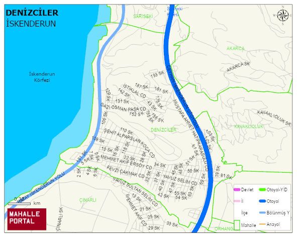 DENİZCİLER Mahallesi Haritası | Güncel Mahalle ve Köy Haritası