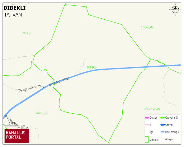 DİBEKLİ Köyü Haritası | Detaylı Köy ve Mahalle Görünümü