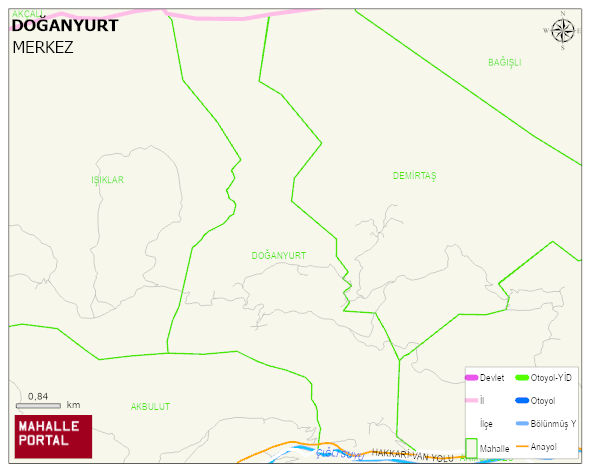 DOĞANYURT Köyü Haritası | Mahalle Sokak Haritası