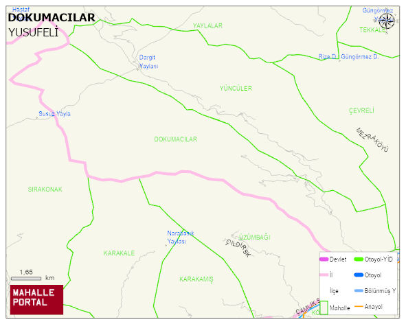 DOKUMACILAR Köyü Haritası | Güncel Mahalle ve Köy Haritası
