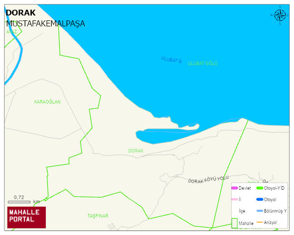 DORAK Mahallesi Haritası | Mahalle Sokak Haritası