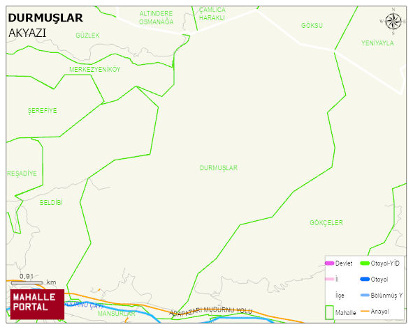 DURMUŞLAR Mahallesi Haritası | Güncel Mahalle ve Köy Haritası