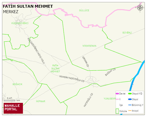 DÜVENCİ BELDESİ FATİH SULTAN MEHMET Mahallesi Haritası | Detaylı Köy ve Mahalle Görünümü