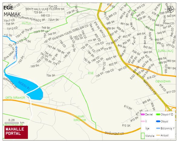 EGE Mahallesi Haritası | Coğrafi Yapı ve Detaylı Haritası