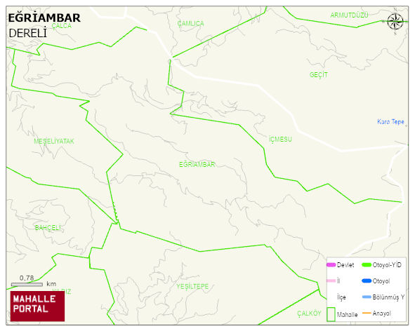 EĞRİANBAR Köyü Haritası | Mahalle Sokak Haritası
