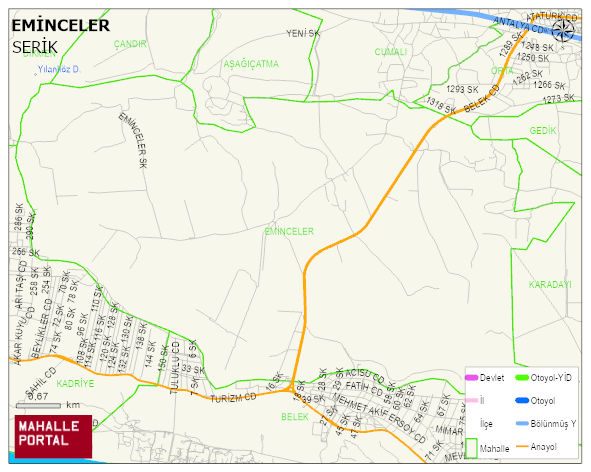 EMİNCELER Mahallesi Haritası | Uydu Görüntüsü ve Harita Detayları