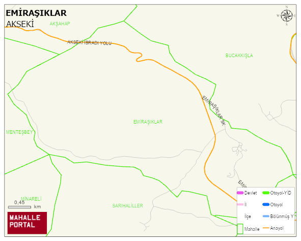 EMİRAŞIKLAR Mahallesi Haritası | Sayısal Bölge Görünümü