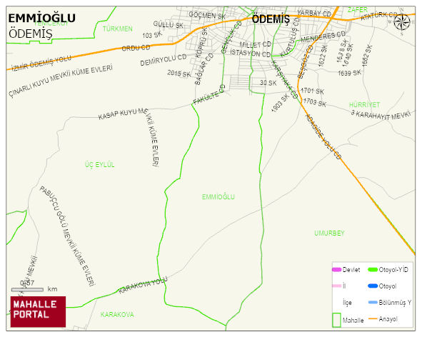 EMMİOĞLU Mahallesi Haritası | Mahalle Sokak Haritası