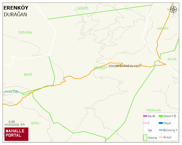 ERENKÖY Köyü Haritası | Detaylı Köy ve Mahalle Görünümü